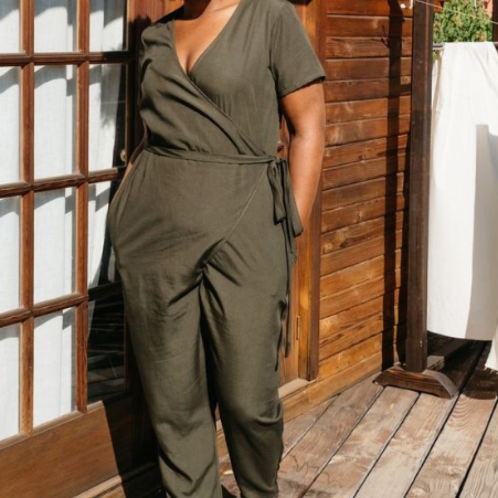 Sotela JUMPSUIT in Olive NWOT